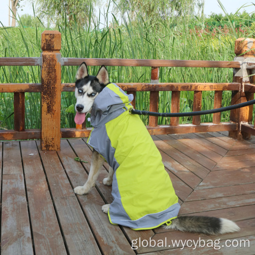 Reflective Water Quick-dry Large Dog Raincoat